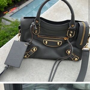 Balenciaga Metallic Nano City